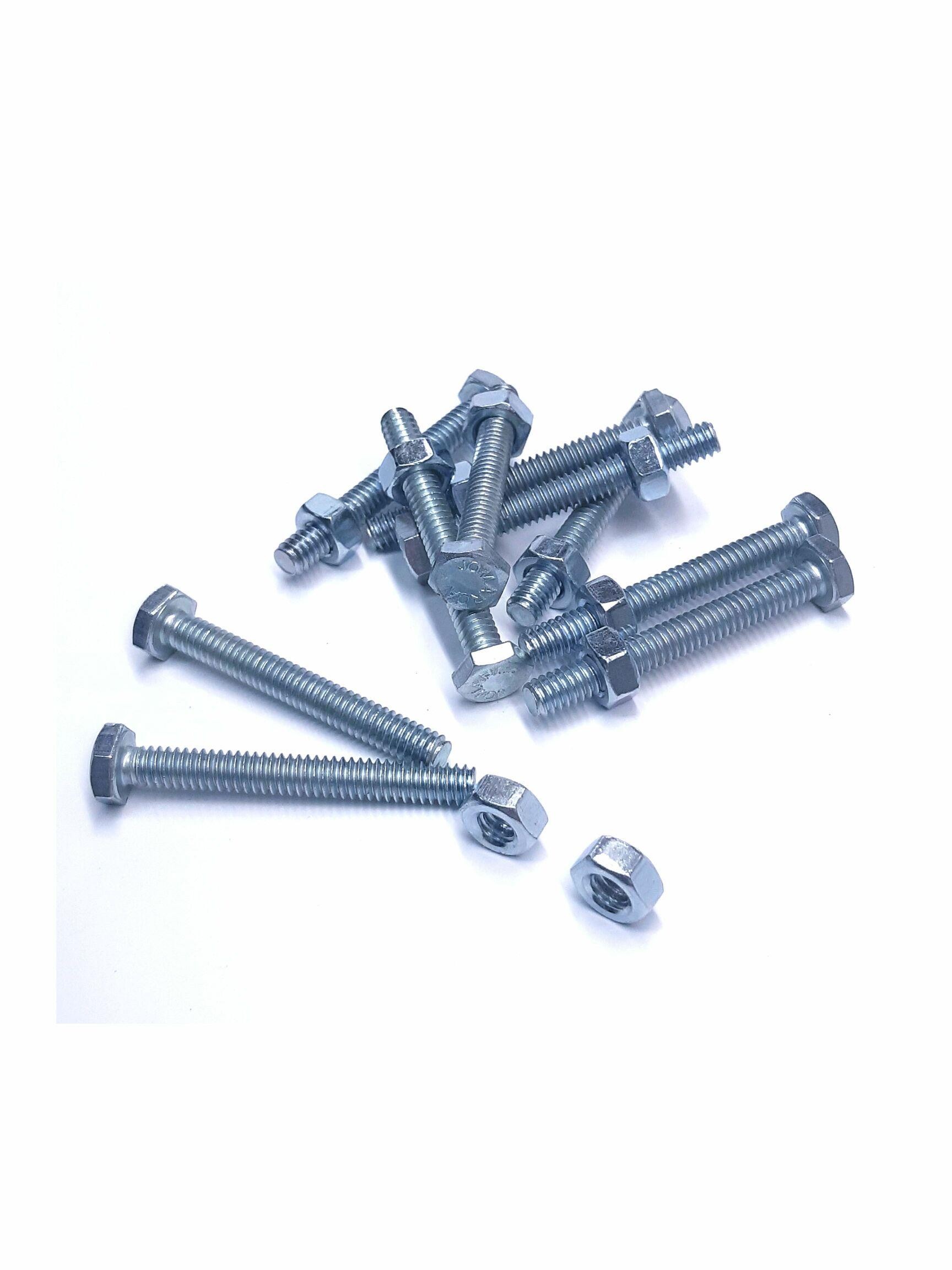 PARAFUSO 1/4 2 POL. GALVANIZADO PCT C/10 UNID.