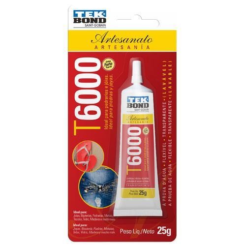 ADESIVO PARA ARTESANATO T6000 25G - UN.