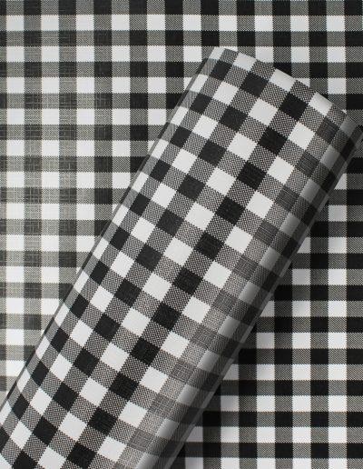 VINIL ADESIVO DECOR XADREZ  PRETO 0,16 1,22L