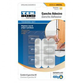 GANCHO CRISTAL M DE PLASTICO TRANSPARENTE  - UN.