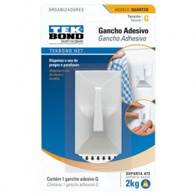 GANCHO QUARTZO G DE PLASTICO BRANCO - UN.