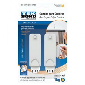 GANCHO M DE PLASTICO PARA FIXACAO DE QUADRO TEKBOND - UN.