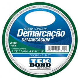 FITA DEMARCACAO VERDE 48MMX15 TEKBOND - UN.