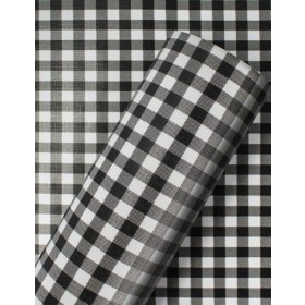 VINIL ADESIVO DECOR XADREZ  PRETO 0,16 1,22L