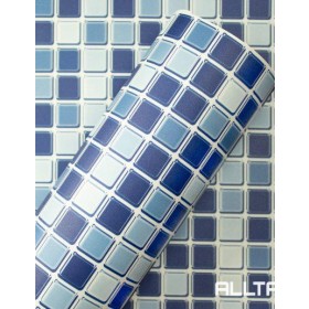 VINIL ADESIVO DECOR PASTILHA AZUL 0,16 1,22L