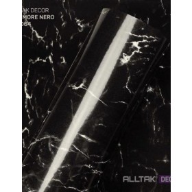 VINIL ADESIVO DECOR MARMORE NERO 0,16 1,22L.