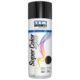SPRAY PRETO METALICO 350ML - UN.