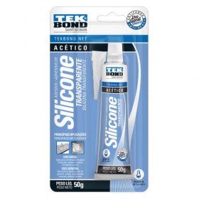 ADESIVO DE SILICONE 50G ACETICO TRANSPARENTE BLISTER - UN