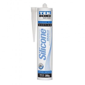 ADESIVO DE SILICONE ACETICO 280G BRANCO - UN.