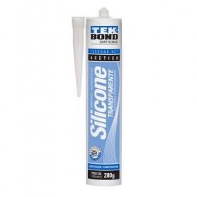 ADESIVO DE SILICONE ACETICO 280G TRANSPARENTE - UN.