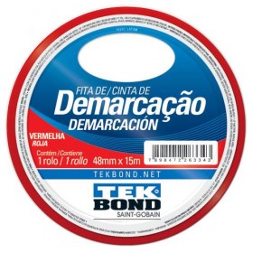 FITA DEMARCACAO VERMELHA 48MMX15 - UN.